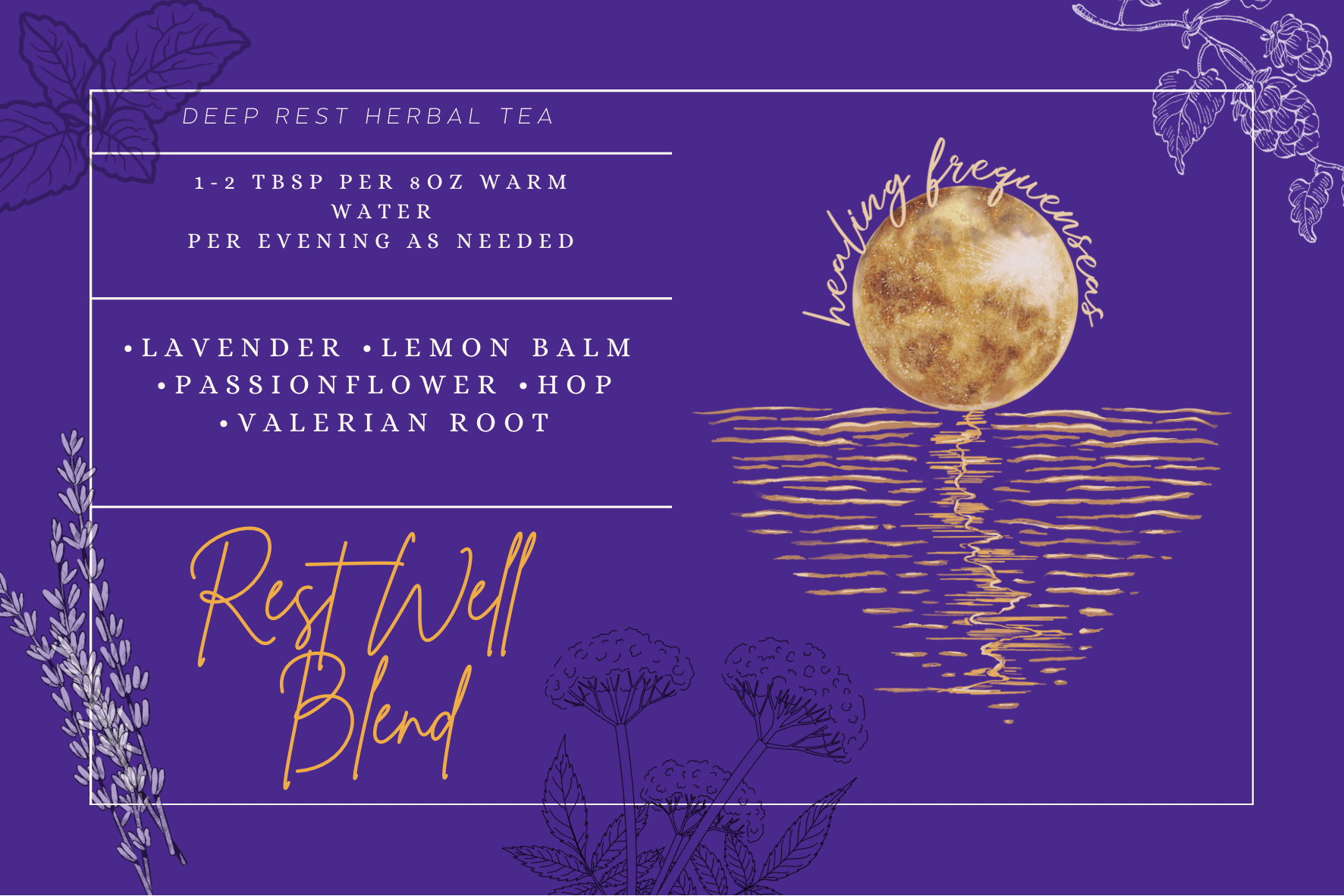 Rest Well Blend Tea (deep rest herbal tea)